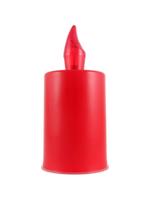 LED Mécses piros - piros láng - elemmel