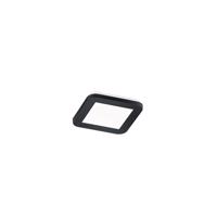 LED panel szögletes fekete 17 cm LED-del 3 fokozatban dimmelhető - Lope