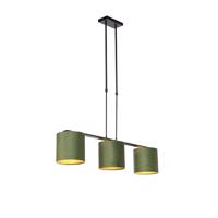 Lógó lámpa velúr árnyalatú zöldekkel, arany 20cm - Combi 3 Deluxe