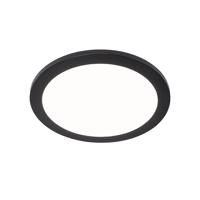 Mennyezeti lámpa fekete 30 cm LED-del 3 fokozatban szabályozható IP44 - Steve