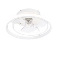 Mennyezeti ventilátor fehér távirányítós LED-del - Kees