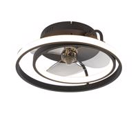 Mennyezeti ventilátor fekete, LED-vel és távirányítóval - Kees