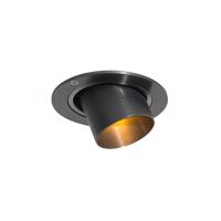 Modern beépíthető spotlámpa, sötétmetál GU10, 35 mm-es kerek, dönthető - Installa