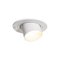 Modern fehér GU10-es süllyesztett spotlámpa, 35 mm-es kerek, dönthető - Installa