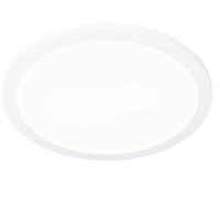 Modern fehér mennyezeti lámpa, 40 cm átmérőjű, beépített LED-del, 3 fokozatú dimmerrel, IP44 - Steve