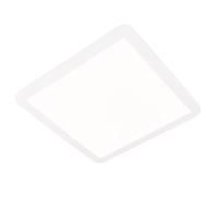 Modern fehér mennyezeti lámpa, 40 cm-es négyzet, beépített LED-del, 3 fokozatú dimmerrel, IP44 - Steve