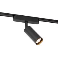 Modern fekete spotlámpa 1 fázisú sínrendszerhez 4,5W 3000K - Mágneses Samson