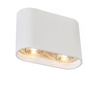 Modern, felületre szerelhető fehér spotlámpa 2 izzós GU10 50mm - Ronda