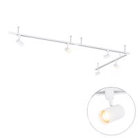 Modern függesztett sínrendszer 5 fehér reflektorral, 1 fázisú - Iconic Jeana