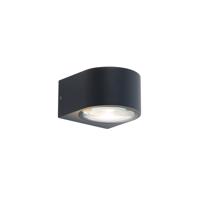 Modern kültéri fali lámpa fekete, beépített LED-del, 2 fényforrás, IP54 - Carla