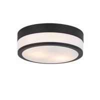 Modern kültéri mennyezeti lámpa fekete 28 cm IP44 - Flavi