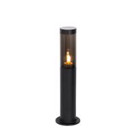 Modern kültéri oszlop lámpa fekete 45 cm IP44 - Rox