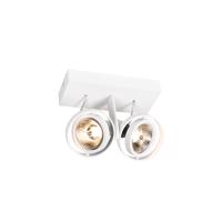 Modern mennyezeti spotlámpa fehér 2-lámpás GU10 70mm - Master