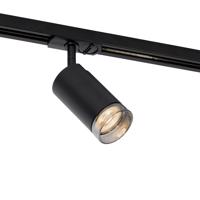 Modern spotlámpa füstös gyűrűvel 1 fázisú sínrendszerhez GU10 50mm - Iconic Jeana
