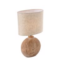 Moderne tafellamp hout 39 cm incl. LED - Djo