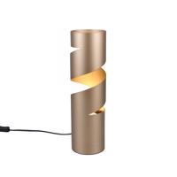 Moderne tafellamp taupe met goud - Stream