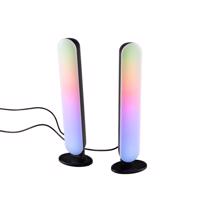 Neon asztali lámpa fekete, dimmelhető RGB LED-vel - Ninja