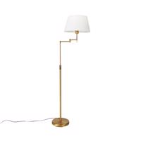 Okos állólámpa bronz színű, fehér lámpabúrával és állítható karral, Wifi A60-nal - Ladas Deluxe