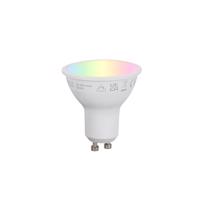 Okos GU10 50 mm-es dimmelhető LED izzó opál RGBW 4,7 W 400 lm 2700-6500 K