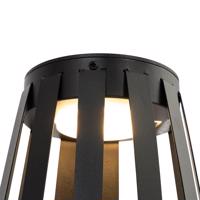 Set van 2 buiten tafellampen zwart incl. LED 3-staps dimbaar solar en oplaadbaar - Penny