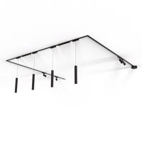 Sínrendszer 10 fekete lámpával, 1 fázisú - Magnetic Samson Cassie Marra