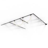 Sínrendszer 6 mennyezeti és 2 függőlámpa fekete 1 fázisú - Magnetic Marra Tautau