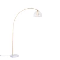 Smart booglamp messing met helder glas incl. Wifi G95 - Arc