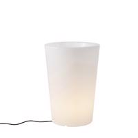 Smart buiten vloerlamp bloempot wit IP65 incl. LED Wifi A60 - Verano