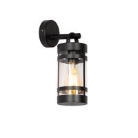 Smart buiten wandlamp zwart IP44 incl. Wifi A60 - Ruben