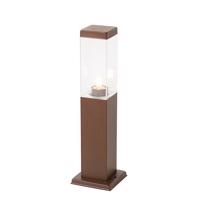 Smart buitenlamp paal roestbruin 45 cm incl. P45- Malios