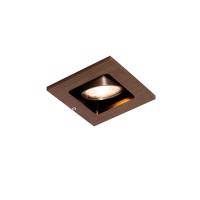 Smart inbouwspot donkerbrons draai en kantelbaar incl. Wifi GU10 50mm - Qure