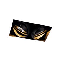 Smart Inbouwspot zwart Trimless 2-lichts incl. 2 Wifi GU10 111mm- Oneon