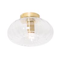 Smart plafondlamp goud met glas incl. Wifi P45 - Ayesha