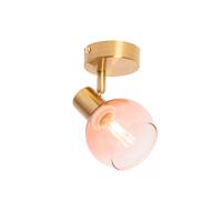 Smart spot goud met roze glas incl. 3 Wifi P45 - Vidro