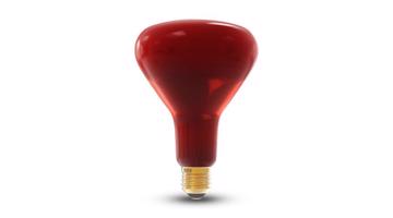 Speciális 250W E27 Infra hőizzó R125 – Dimmelhető, melegítő izzó, Piros