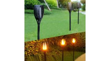 XXL 96 led Lángokat imitáló napelemes szolár nagyméretű energiatakaré LED lámpa
