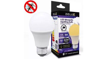 Zelux E27 9W rovarriasztó LED izzó – UV-mentes, szúnyogriasztó fény, 630 lumen