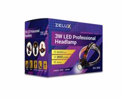 Zelux Led Professional fejlámpa mozgásérzékelővel 3W